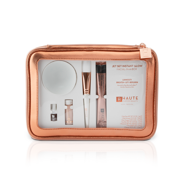 JET SET INSTANT GLOW FACIAL-IN-A-BOX LUMINOSITY BRIGHTEN + LIFT+ REPLENISH