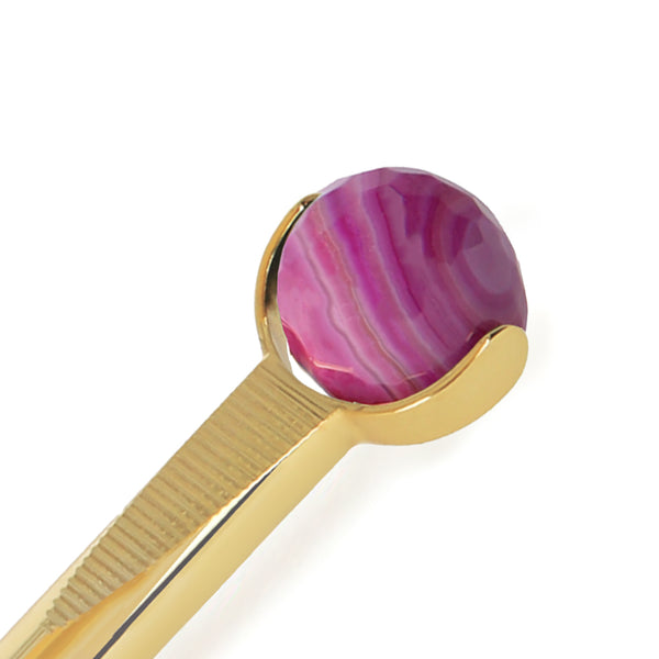 PRECIOUS CONTOURING FACIAL MASSAGER PINK AGATE & GOLD