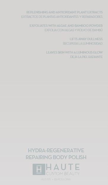  UNIDOSE HYDRA REGENERATIVE REPAIRING BODY POLISH 10ML